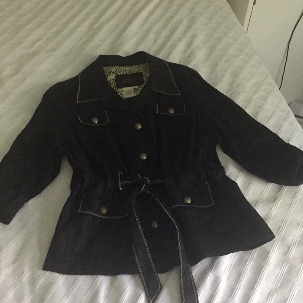 Black linen jacket